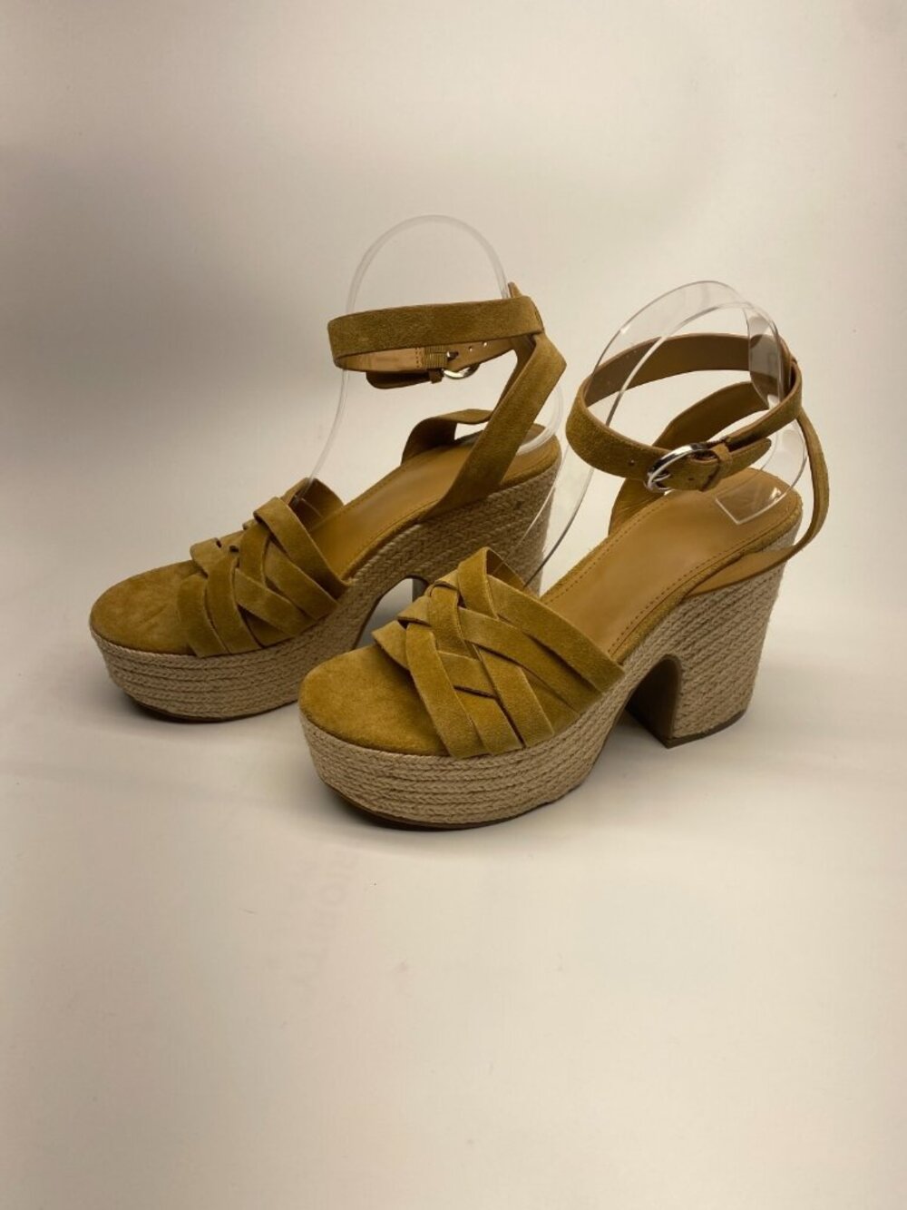 Marc Fisher Womens Oaten Natural Espadrille Platform Sandal Sz 10